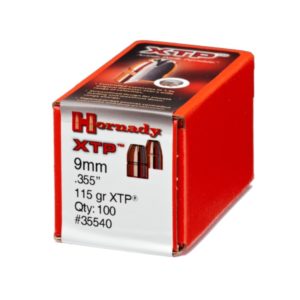 Hornady 9mm .355 115 gr XTP (100)