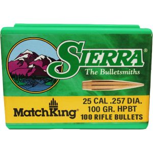 sierra 25cal 100gr hpbt matchking bullets (1628)