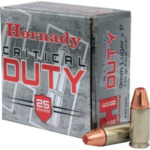 9mm+p luger 135 gr. critical duty ammunition