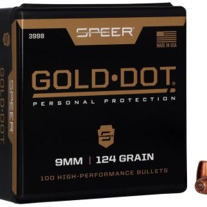 speer 9mm 124gr gold dot hp bullets (3998)